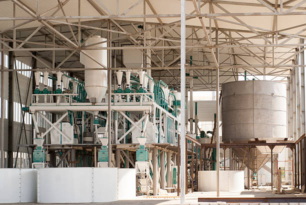 The construction of the factory